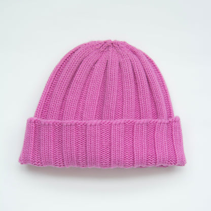 Cashmere Mix Ribbed Beanie-1