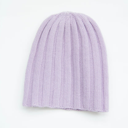 Cashmere Mix Ribbed Beanie-7