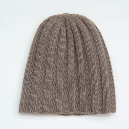 Cashmere Mix Ribbed Beanie-8
