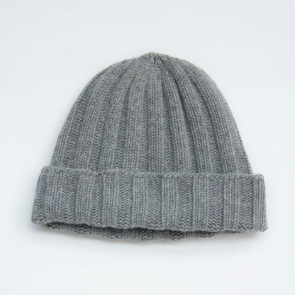 Cashmere Mix Ribbed Beanie-10