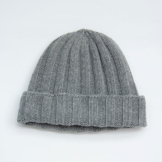 Cashmere Mix Ribbed Beanie-10