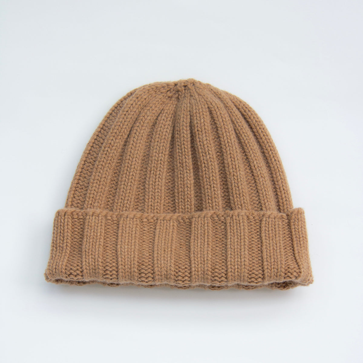 Cashmere Mix Ribbed Beanie-11