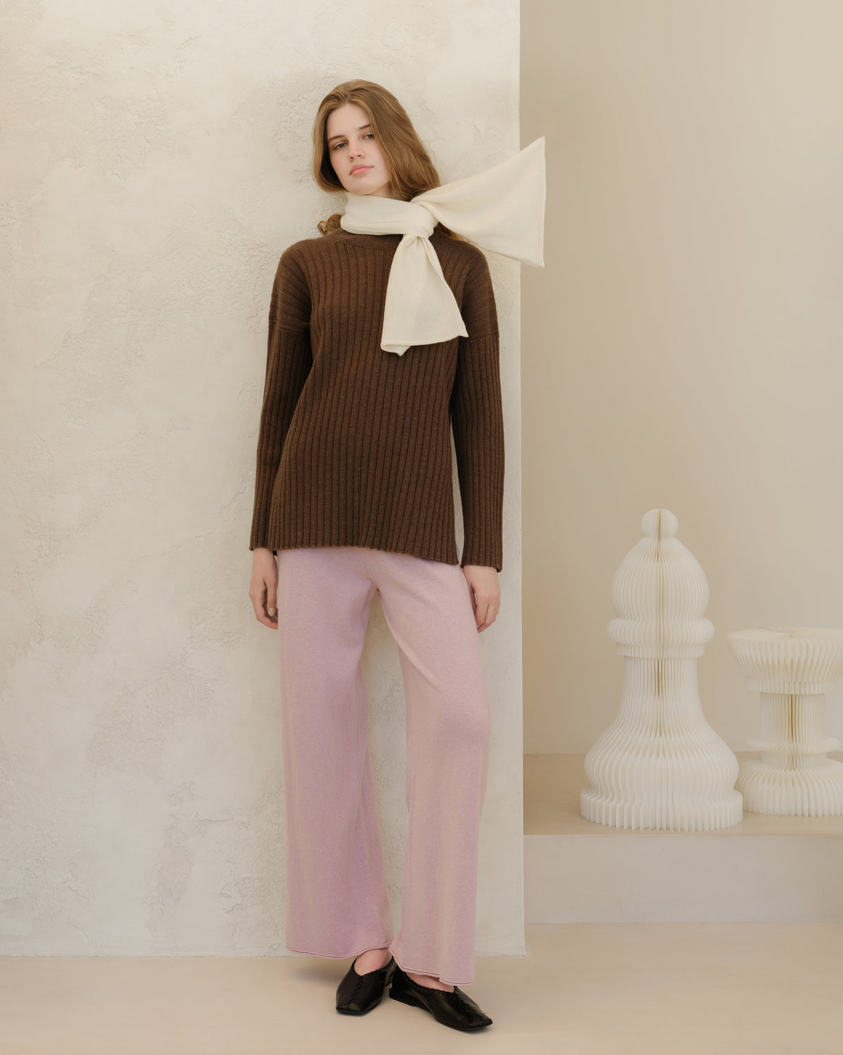 Cashmere Mix Jabot-2