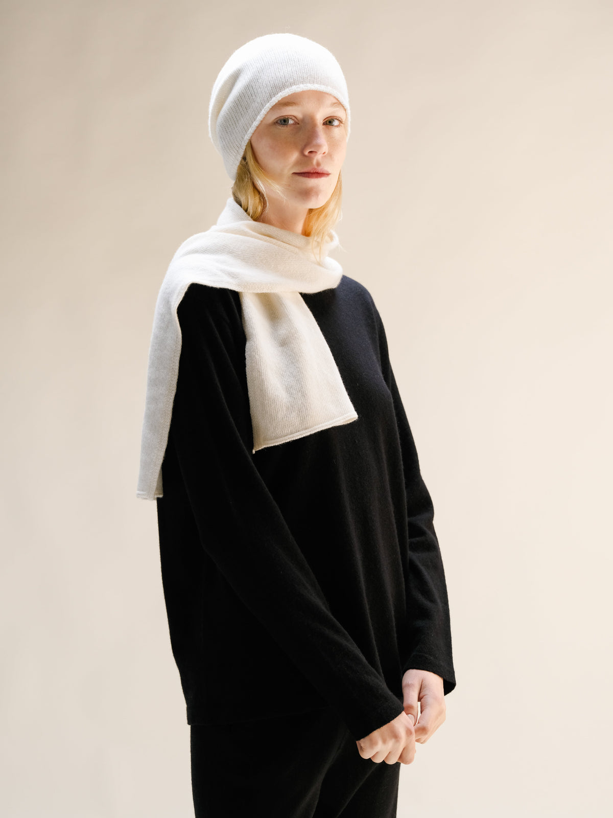 Cashmere Mix Jabot-4