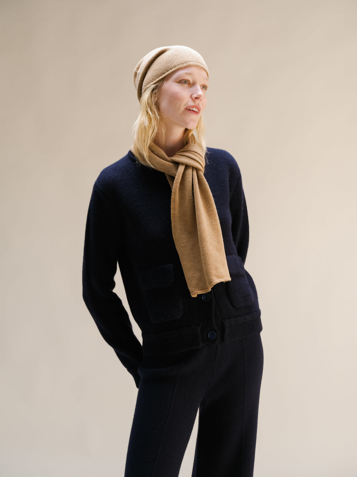 Cashmere Mix Jabot-6