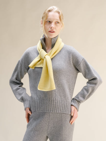 Cashmere Mix Jabot-5