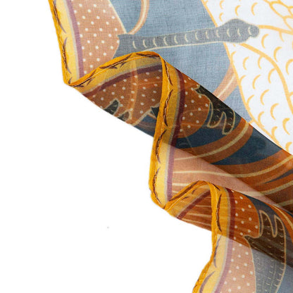 Swan - 100% Pure Silk Scarf-4